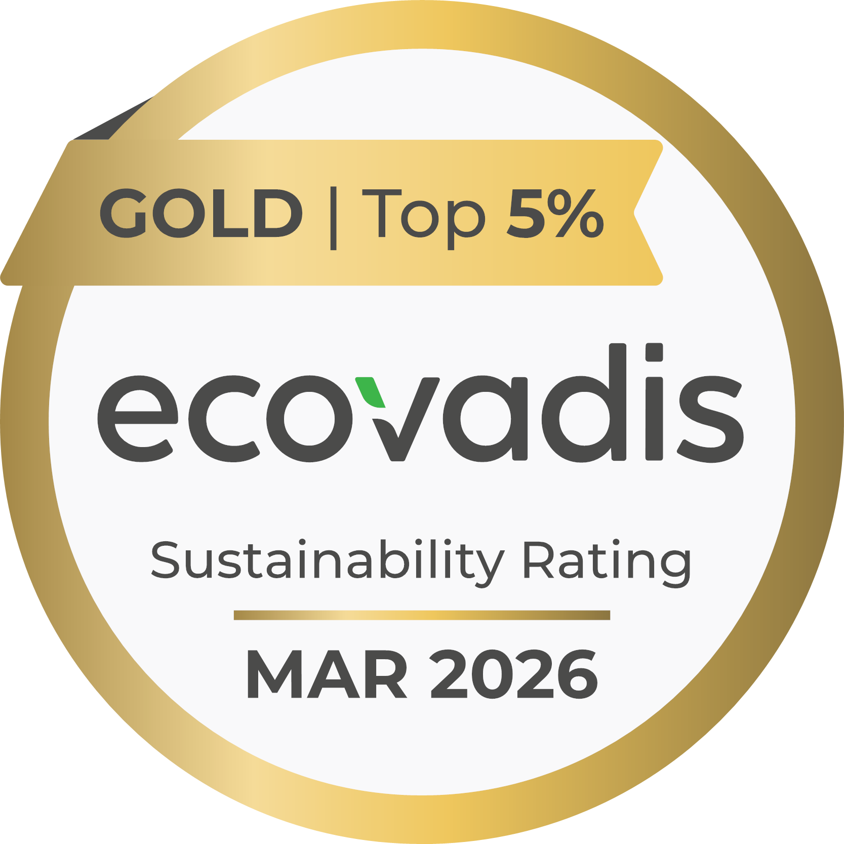 LANCASTER HOLDINGS LTD_EV_Recognition Ecovadis gold sustainability medal